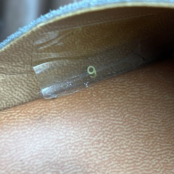 Women's Donna Tuscano Sandals Slip On Leather Taupe Sz 9 Platform Made in Italy! - Picture 8 of 8